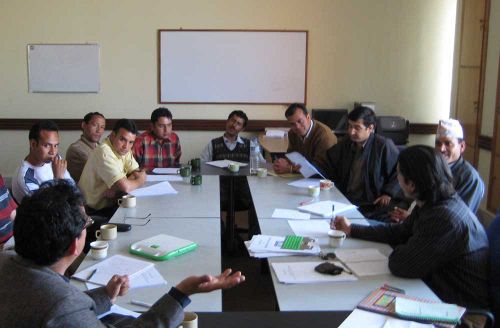 Meeting at the Department of Education - Nepal
