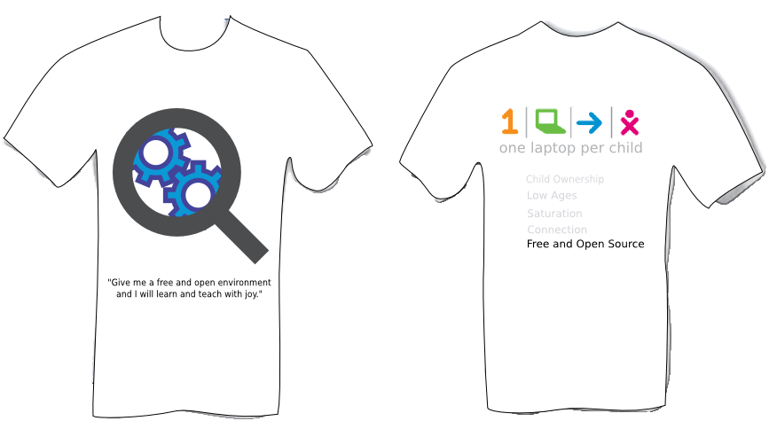 T-shirt-white-free and open source.png