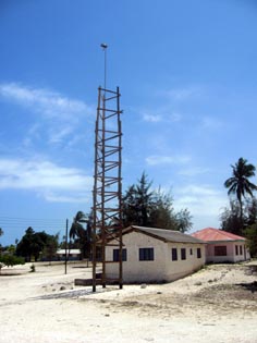 Matemwe School's hand-built internet tower