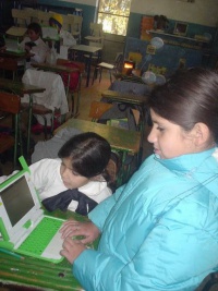 Girls practicing in Cardal in 2007