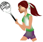 Girlstart girl/woman working out - playing tennis - for Alex C