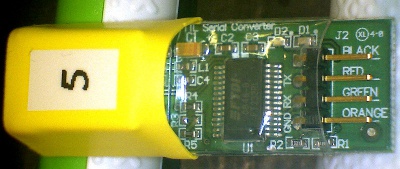 serial adapter with heatshrink